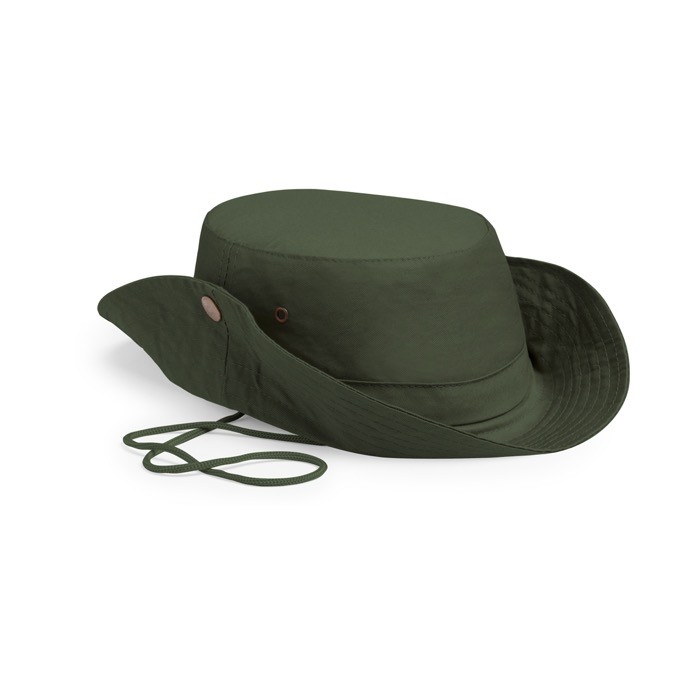 Gorro estilo safari de 100% algodón con ala ajustable vista tercera