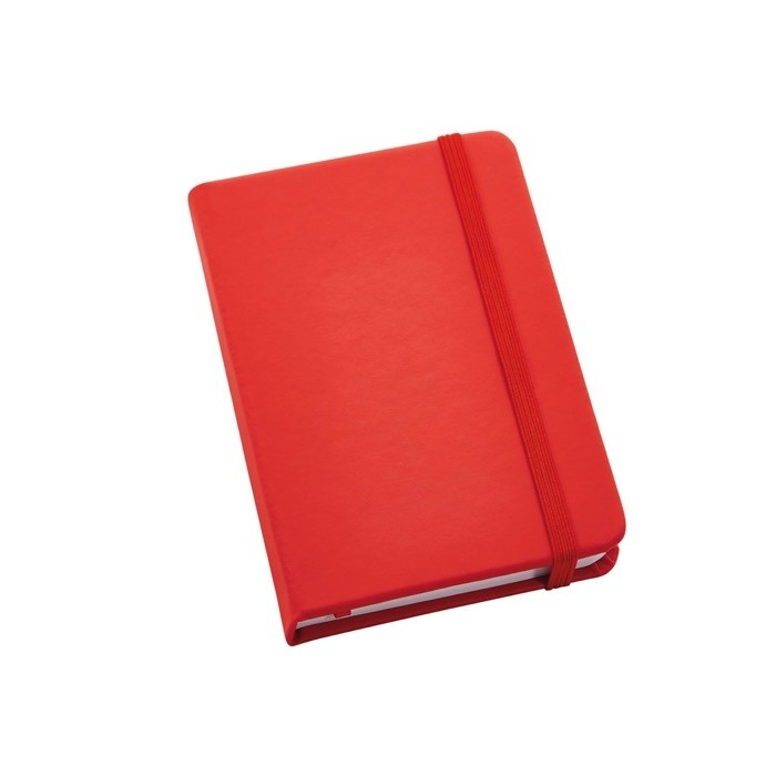Libreta de bolsillo para empresas color rojo