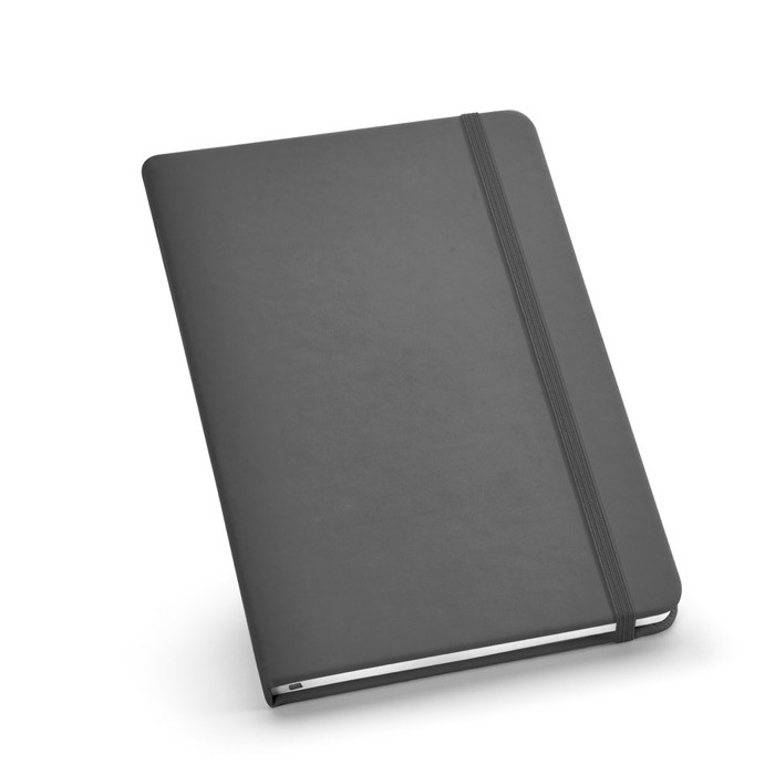 Libreta de 160 páginas lisas con tapa dura color gris