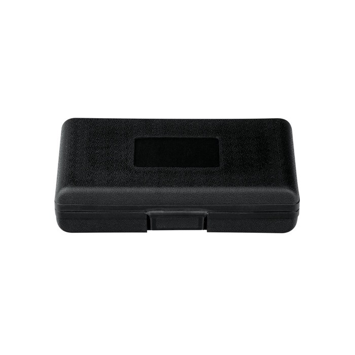 Juego de herramientas en acero y plástico de 45 piezas en estuche color negro en caja