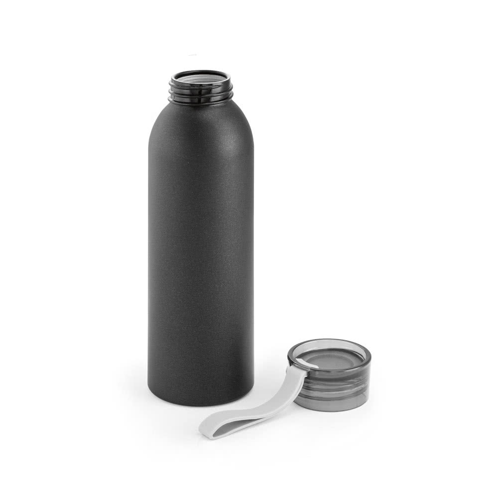 Botella de aluminio antifugas con asa de silicona 660ml Alu Cool color negro tercera vista