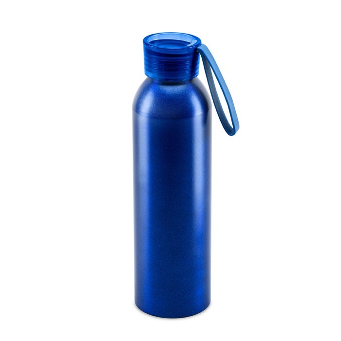 Botella de aluminio antifugas con asa de silicona 660ml Alu Cool color azul