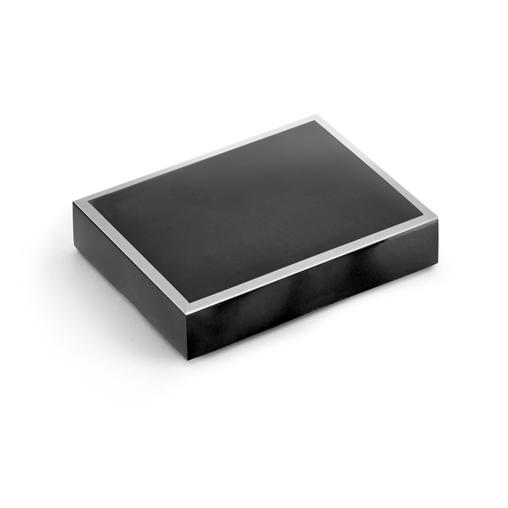 Set de vino de zinc con tres utensilios y caja incluidos color plateado mate en caja