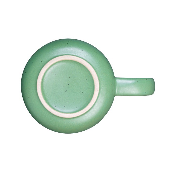 Taza de cerámica para café con acabado mate y efecto rústico 90ml color verde claro tercera vista