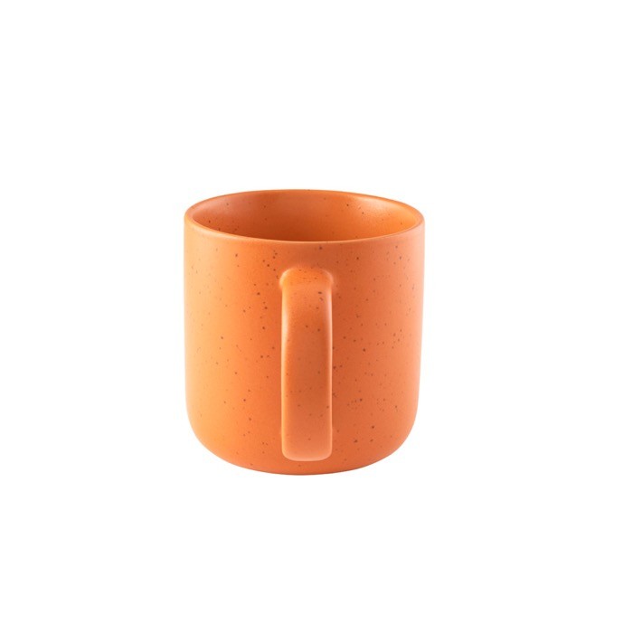 Taza de cerámica para café con acabado mate y efecto rústico 90ml color naranja segunda vista