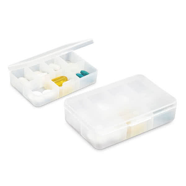 Pastillero con 7 separadores y tapa ideal para las pastillas varios colores Pastillero con 7 separadores y tapa ideal para las pastillas varios colores