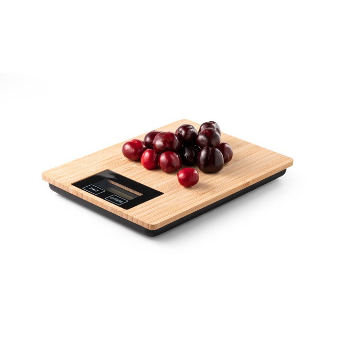 Báscula digital para cocina color natural tercera vista Báscula digital para cocina color natural tercera vista