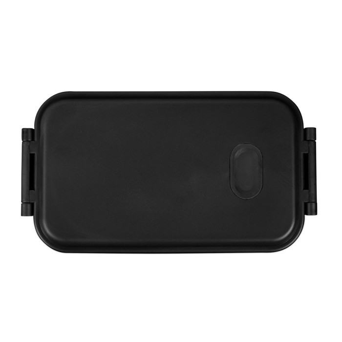 Fiambrera de plástico lavable a máquina con tapa resistente 900ml color negro primera vista Fiambrera de plástico lavable a máquina con tapa resistente 900ml color negro primera vista