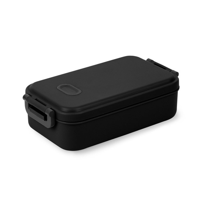 Fiambrera de plástico lavable a máquina con tapa resistente 900ml color negro Fiambrera de plástico lavable a máquina con tapa resistente 900ml color negro