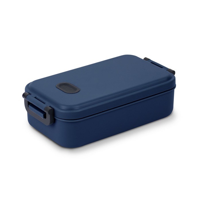 Fiambrera de plástico lavable a máquina con tapa resistente 900ml color azul marino Fiambrera de plástico lavable a máquina con tapa resistente 900ml color azul marino