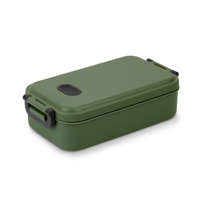 Fiambrera de plástico lavable a máquina con tapa resistente 900ml color verde militar Fiambrera de plástico lavable a máquina con tapa resistente 900ml color verde militar
