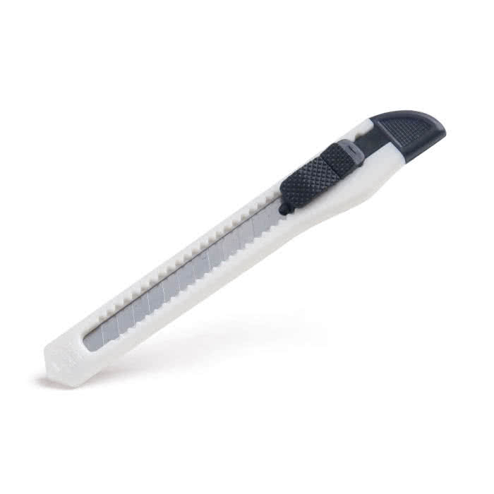 Cúter promocional de estilo clásico color blanco