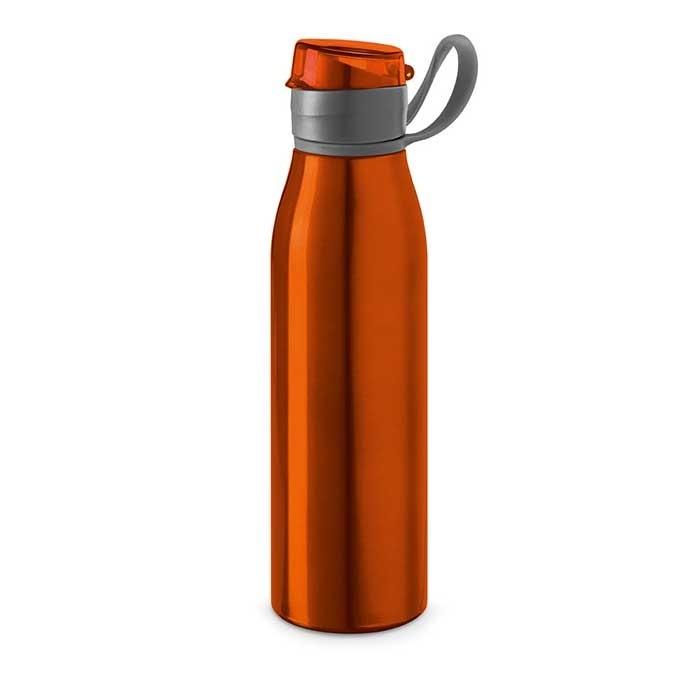 Botella de aluminio con tapón original 650ml color naranja Botella de aluminio con tapón original 650ml color naranja