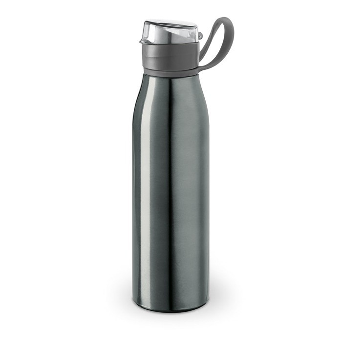 Botella de aluminio con tapón original 650ml color titanio Botella de aluminio con tapón original 650ml color titanio
