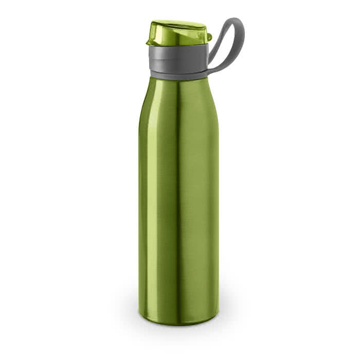 Botella de aluminio con tapón original 650ml color verde claro Botella de aluminio con tapón original 650ml color verde claro