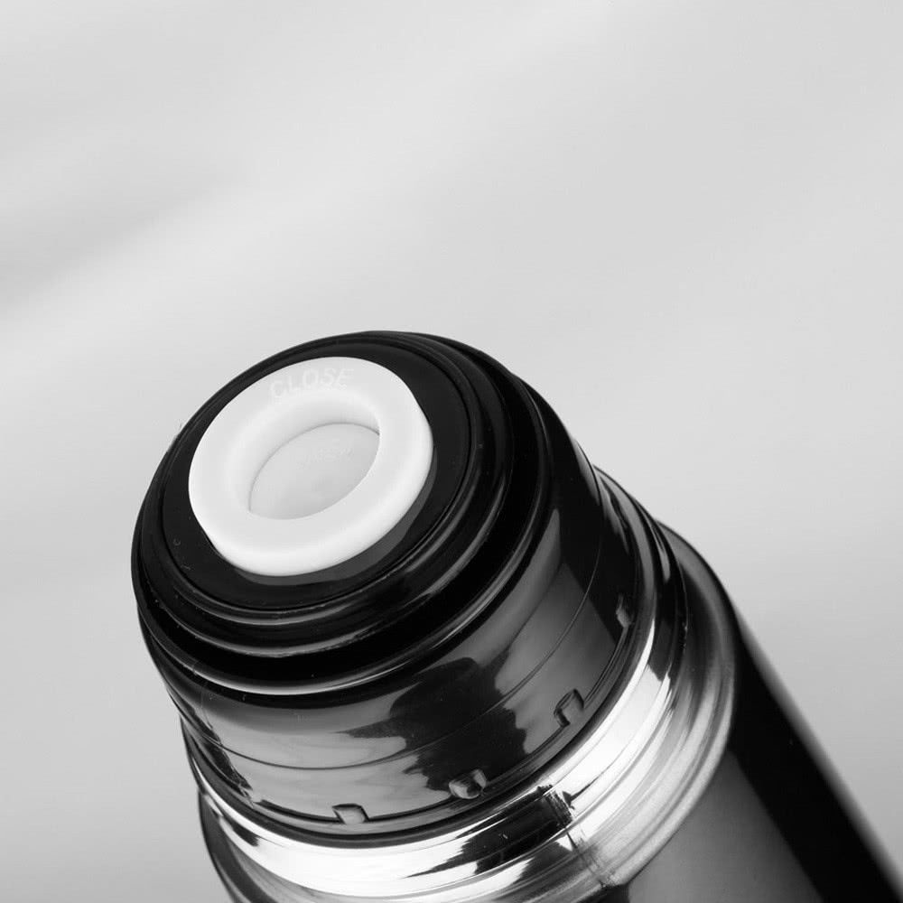 Termos café personalizados 2 vasos color titanio tercera vista Termos café personalizados 2 vasos color titanio tercera vista