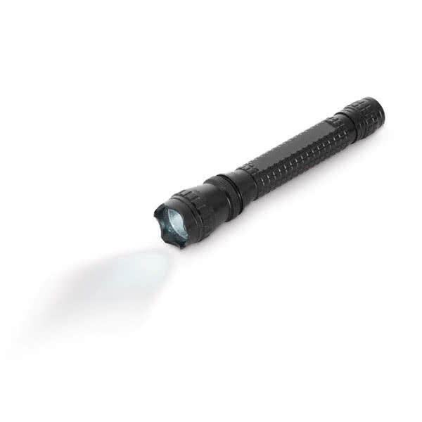 Profesional linterna para clientes color negro impreso