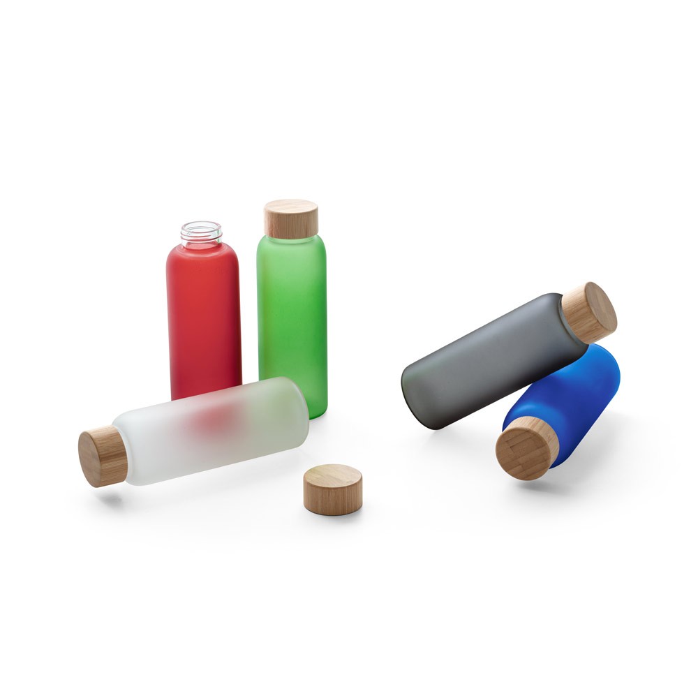 Botella de cristal personalizada de color 500ml Crystal Resistant Botella de cristal personalizada de color 500ml Crystal Resistant