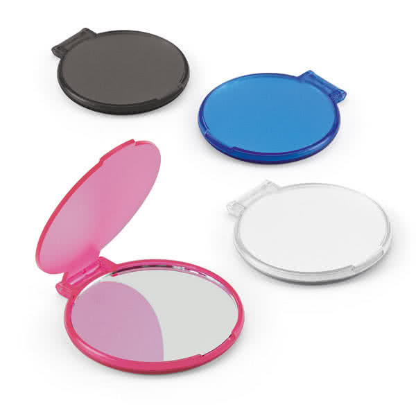 Espejo de bolsillo barato para regalar color azul claro vista productos