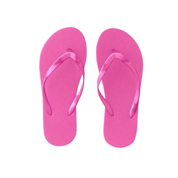 Chanclas de playa disponibles en varios colores color rosa primera vista