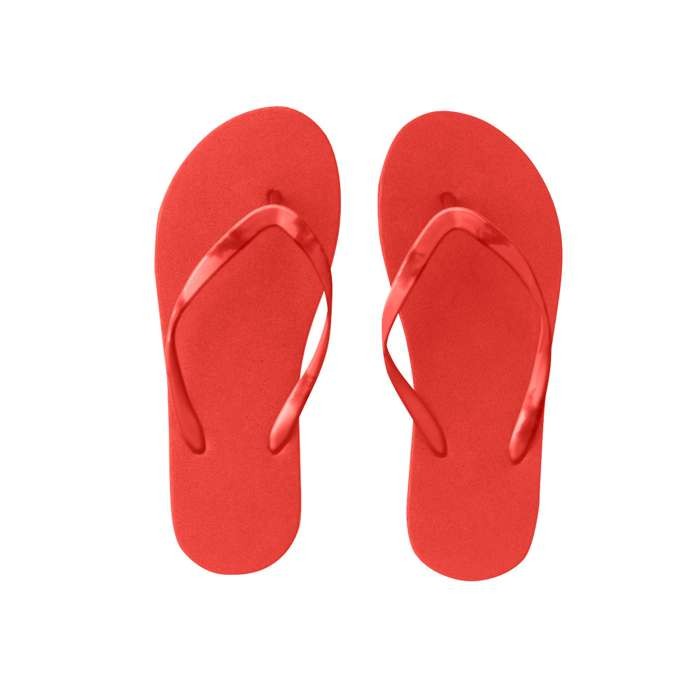 Chanclas de playa disponibles en varios colores color rojo primera vista