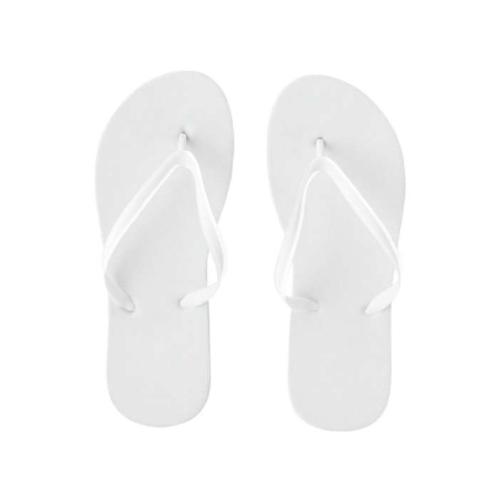 Chanclas de playa disponibles en varios colores color blanco primera vista