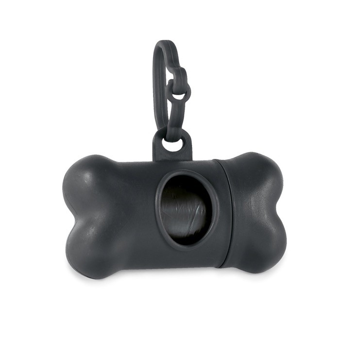 Portabolsas en forma de hueso color negro Portabolsas en forma de hueso color negro