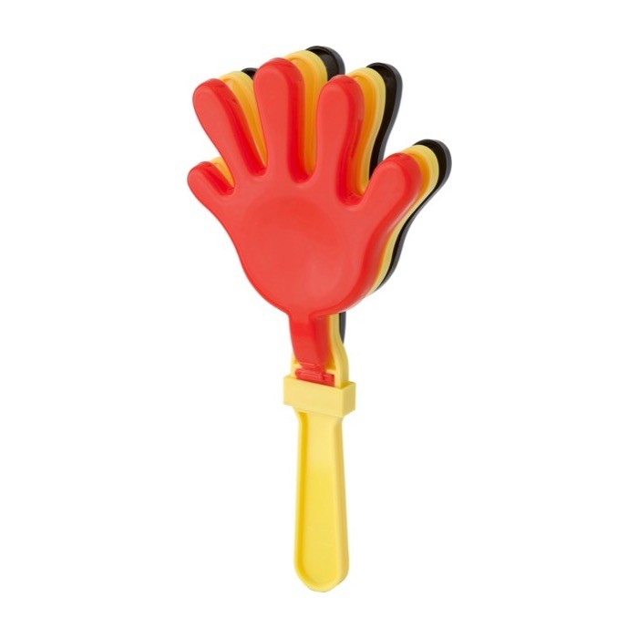 Mano aplaudidora de plástico en distintos colores ideal para animación color negro primera vista Mano aplaudidora de plástico en distintos colores ideal para animación color negro primera vista
