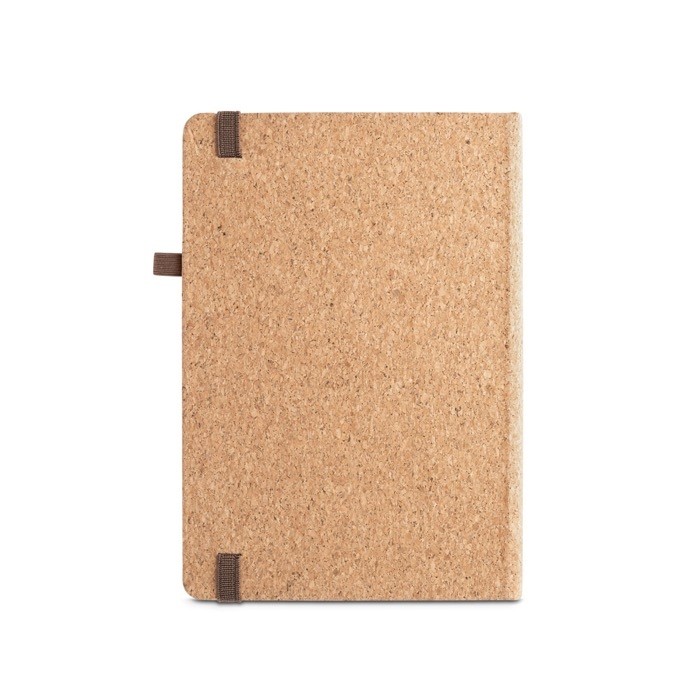 Agenda con tapa de corcho 2026 vista trasera Agenda con tapa de corcho 2026 vista trasera