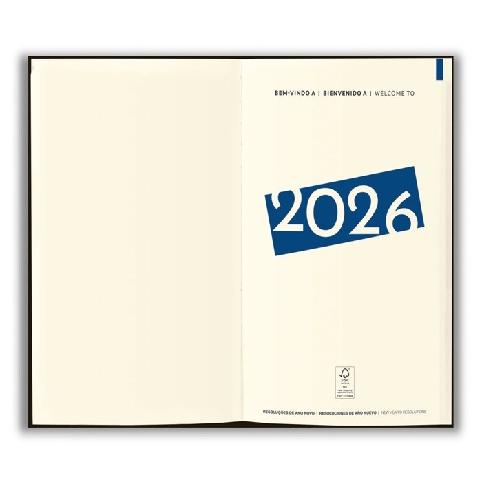 Agenda corporativa tapas de corcho color natural vista cuarta Agenda corporativa tapas de corcho color natural vista cuarta