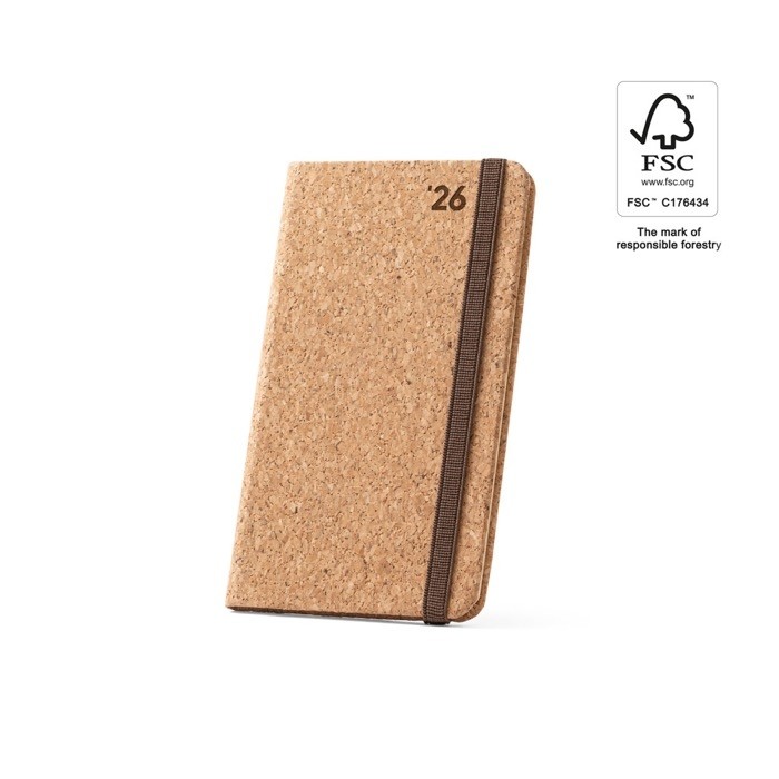 Agenda corporativa tapas de corcho color natural Agenda corporativa tapas de corcho color natural