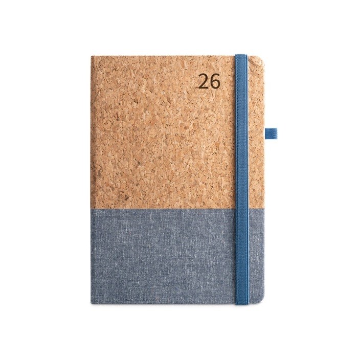 Agendas A5 personalizadas de corcho color azul
