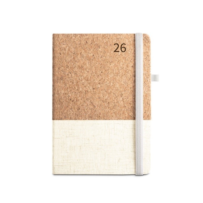 Agendas A5 personalizadas de corcho color natural