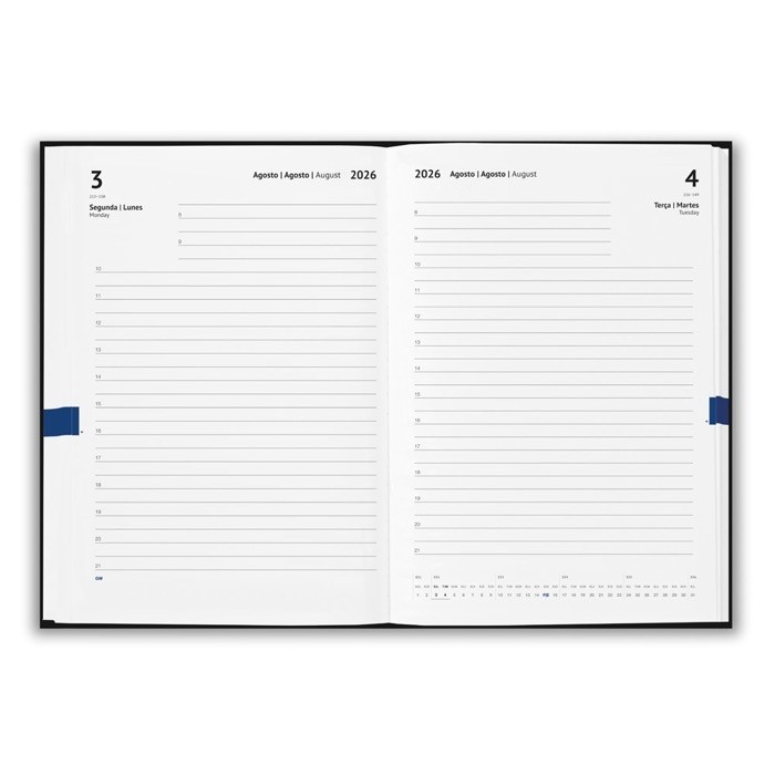 Agendas A5 personalizadas de corcho vista interior