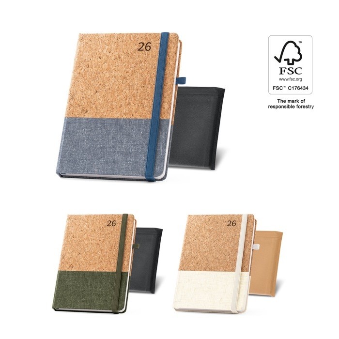 Agendas A5 personalizadas de corcho vista diez