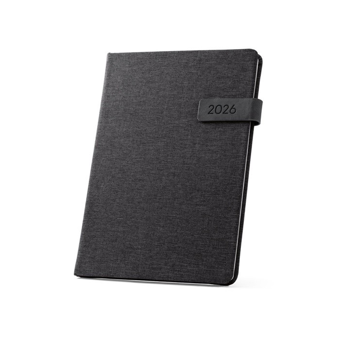 Agenda eco personalizada 2025 color negro
