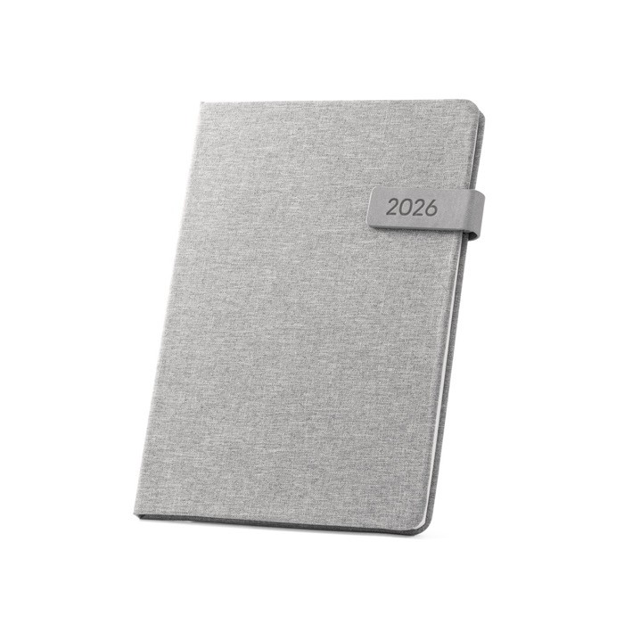 Agenda eco personalizada 2025 color gris claro