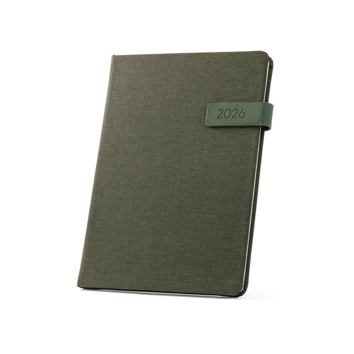 Agenda eco personalizada 2025 color gris oscuro