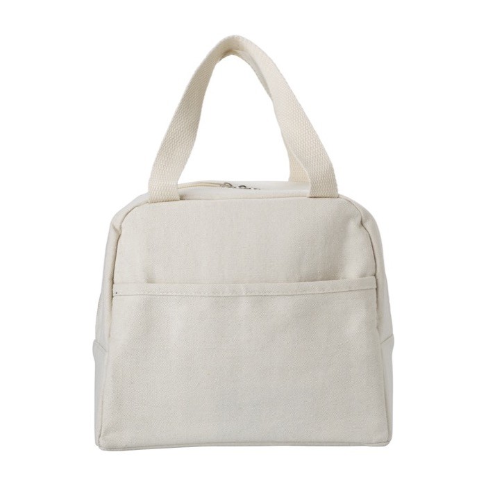 Bolsa isotérmica de algodón con forro interior 280 g/m2 color natural primera vista