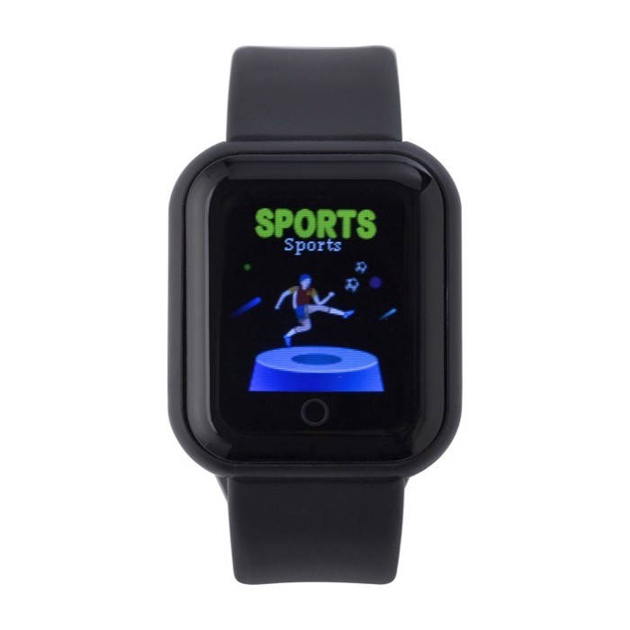 Smartwatch inalámbrico multifunción con pulsera ajustable y USB color negro cuarta vista