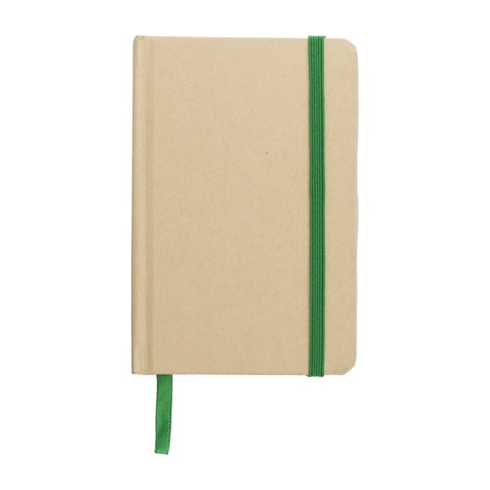 Libreta kraft con tapa de cartón reciclado aprox A6 hojas a rayas color verde claro primera vista Libreta kraft con tapa de cartón reciclado aprox A6 hojas a rayas color verde claro primera vista