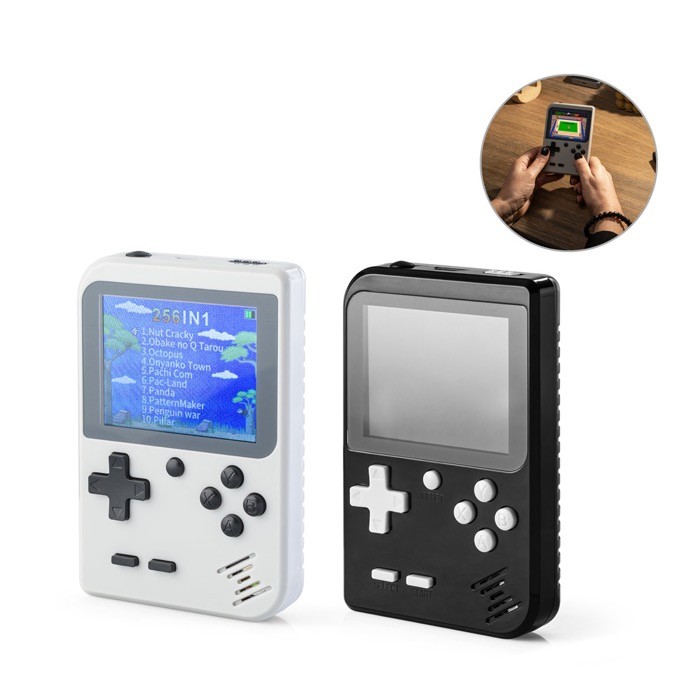 Consola portátil videojuegos con 256 clásicos de acción y deportes varios colores Consola portátil videojuegos con 256 clásicos de acción y deportes varios colores