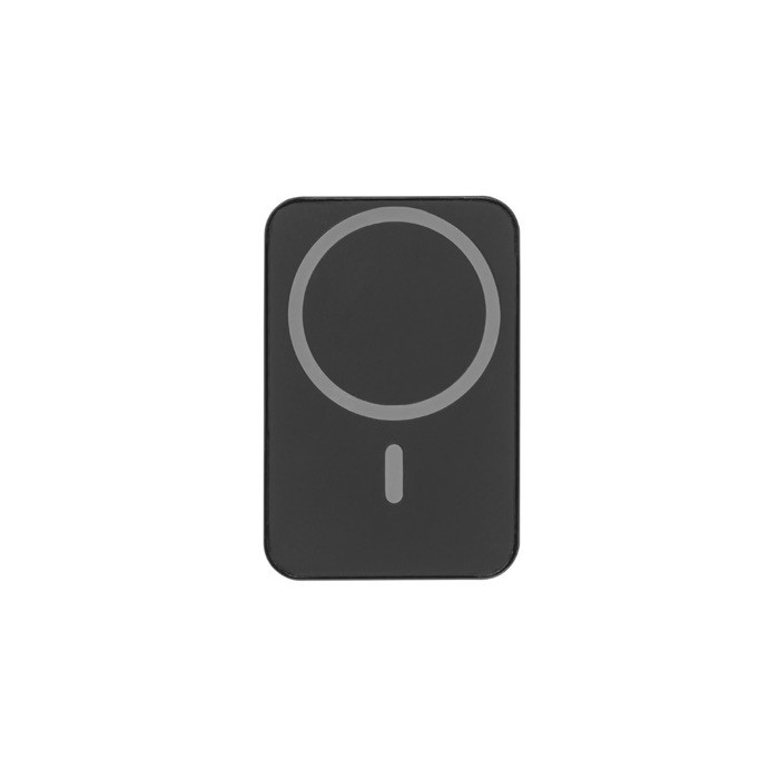 Powerbank de ABS ideal para fijar detrás del móvil 10.000 mAh color negro primera vista Powerbank de ABS ideal para fijar detrás del móvil 10.000 mAh color negro primera vista