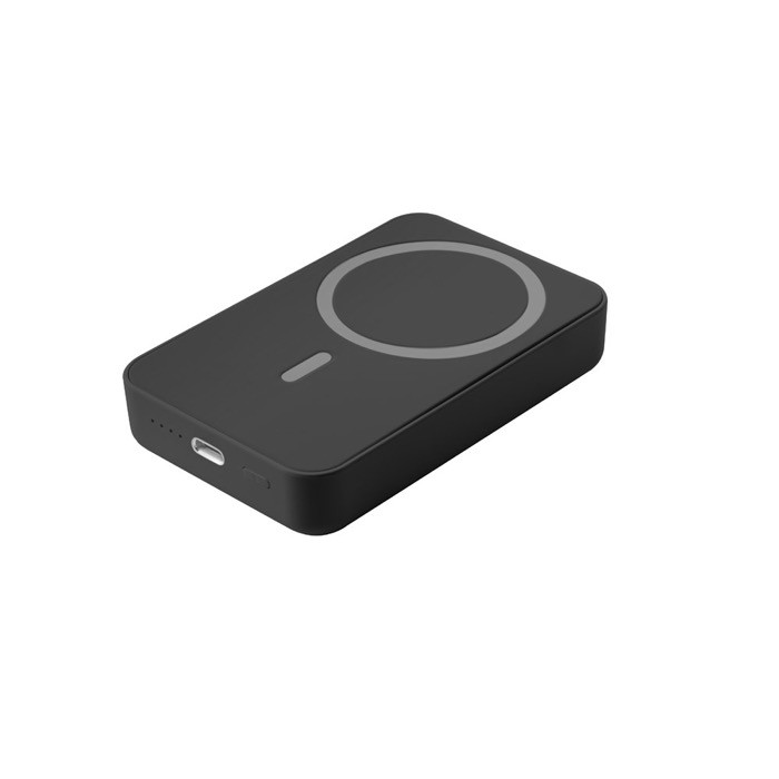 Powerbank de ABS ideal para fijar detrás del móvil 10.000 mAh color negro Powerbank de ABS ideal para fijar detrás del móvil 10.000 mAh color negro