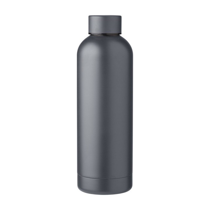 Botella térmica de acero reciclado acabado mate 500ml color gris primera vista Botella térmica de acero reciclado acabado mate 500ml color gris primera vista