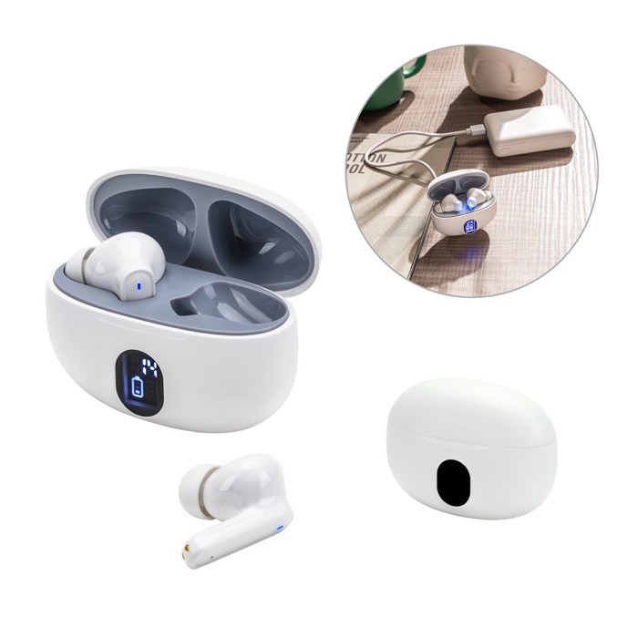 Auriculares inalámbricos de ABS reciclado con 4 horas de autonomía varios colores