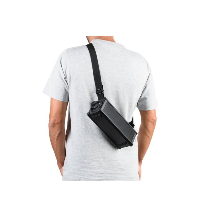 Altavoz portátil con transmisión BT 5.0 con ecualizador 16W color negro septima vista