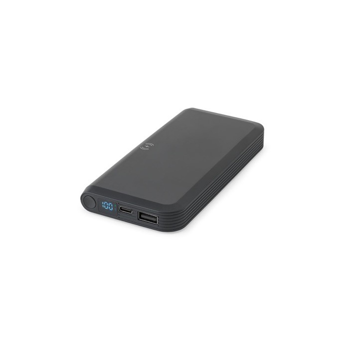 Batería externa ecológica con carga 15W estilo premium 10000 mAh color negro Batería externa ecológica con carga 15W estilo premium 10000 mAh color negro