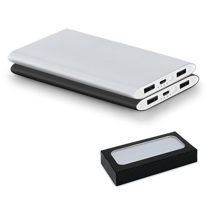Powerbank portátil de aluminio con linterna LED 7.200 mAh varios colores Powerbank portátil de aluminio con linterna LED 7.200 mAh varios colores