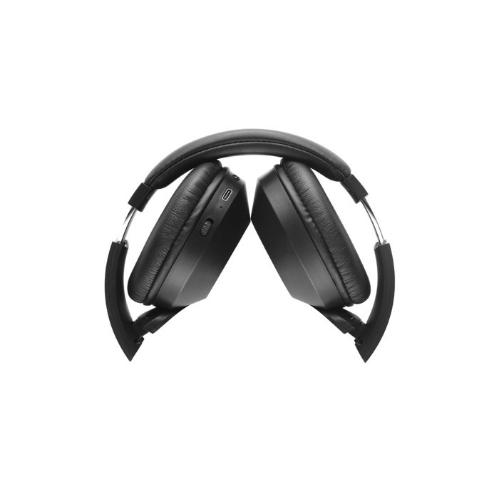 Auriculares inalámbricos plegables con 20 horas de autonomía color negro cuarta vista Auriculares inalámbricos plegables con 20 horas de autonomía color negro cuarta vista
